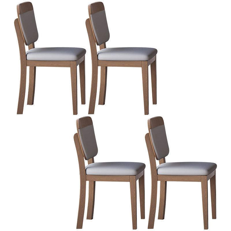 1/4/5/6/7 Pieces Table Furniture Set Sintered Stone Dining Room Set with Wooden Legs 4 Grey Chairs Clearhalo 'Dining Room Sets' 'Dining Tables & Seating' 'dining_room_set' 'furn' 'furn_dining_room_set' 'Furniture' 'furniture_dining_room_set' 'Kitchen & Dining Furniture' 4876630