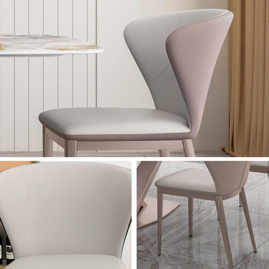 Contemporary 1/2/5/7 Pieces Dining Set Metal Dining Room Set for Small Space Clearhalo 'Dining Room Sets' 'Dining Tables & Seating' 'dining_room_set' 'furn' 'furn_dining_room_set' 'Furniture' 'furniture_dining_room_set' 'Kitchen & Dining Furniture' 4876651