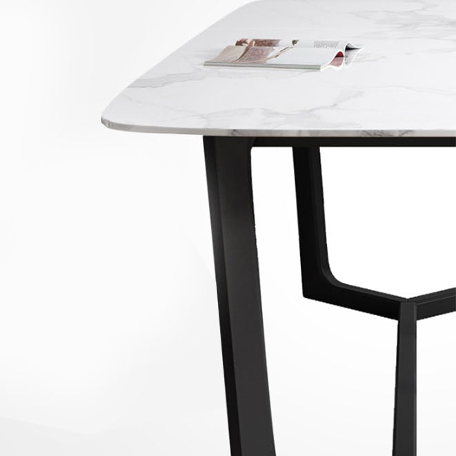 Modern 1/3/4/5 Pieces Scalable Dinette Set with Sintered Stone Black Wood Dining Table Set Clearhalo 'Dining Room Sets' 'Dining Tables & Seating' 'dining_room_set' 'furn' 'furn_dining_room_set' 'Furniture' 'furniture_dining_room_set' 'Kitchen & Dining Furniture' 4876666