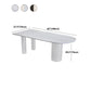 Modern Stone Top Table for Restaurant Oval Table with White Tripod Base Clearhalo 'Dining Tables & Seating' 'Dining Tables' 'dining_table' 'furn' 'furn_dining_table' 'Furniture' 'furniture_dining_table' 'Kitchen & Dining Furniture' 'kitchen' 'kitchen_dining_table' 4876725