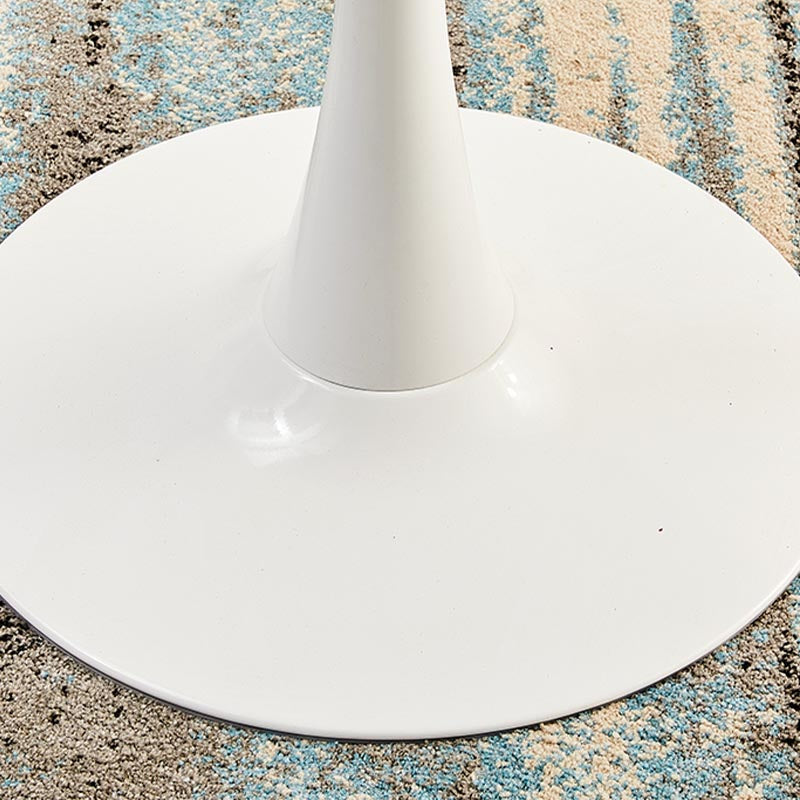 Minimalism Style Round Top Restaurant Table Metal Base Dining Table Clearhalo 'Dining Tables & Seating' 'Dining Tables' 'dining_table' 'furn' 'furn_dining_table' 'Furniture' 'furniture_dining_table' 'Kitchen & Dining Furniture' 'kitchen' 'kitchen_dining_table' 4876746