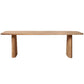 Contemporary Dining Table Natural Solid Wood Dining Table with Double Pedestal Clearhalo 'Dining Tables & Seating' 'Dining Tables' 'dining_table' 'furn' 'furn_dining_table' 'Furniture' 'furniture_dining_table' 'Kitchen & Dining Furniture' 'kitchen' 'kitchen_dining_table' 4876782