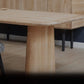 Contemporary Dining Table Natural Solid Wood Dining Table with Double Pedestal Clearhalo 'Dining Tables & Seating' 'Dining Tables' 'dining_table' 'furn' 'furn_dining_table' 'Furniture' 'furniture_dining_table' 'Kitchen & Dining Furniture' 'kitchen' 'kitchen_dining_table' 4876784