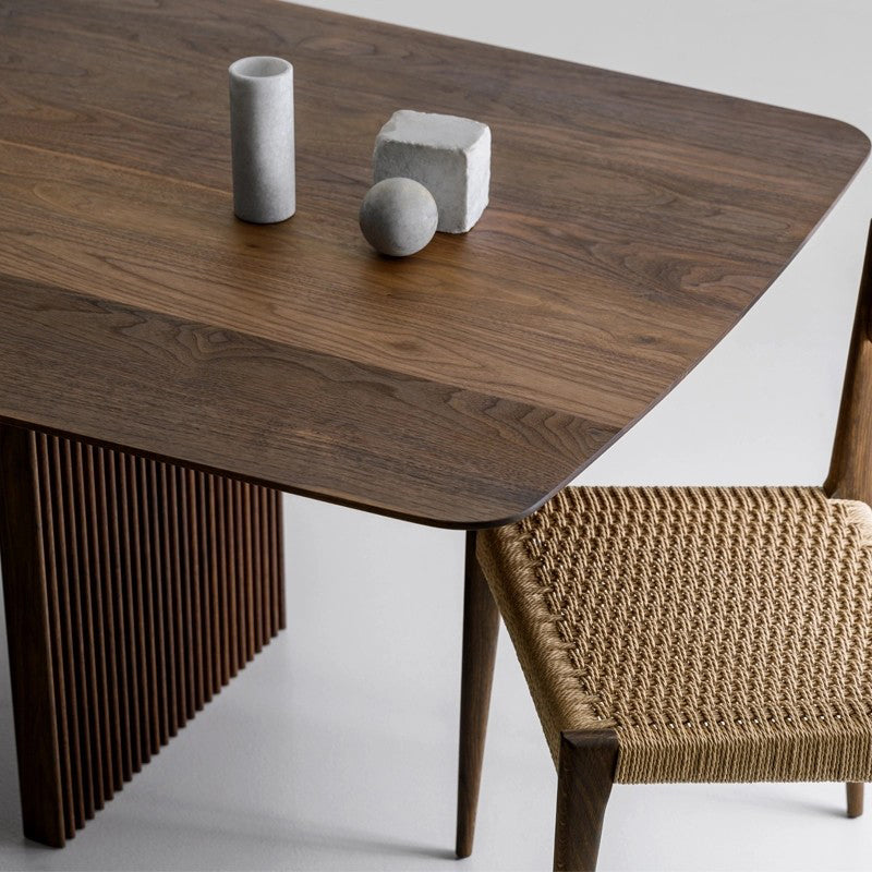 Modern Rectangle Dining Site Table Solid Wood Double Pedestal Kitchen Dining Table Clearhalo 'Dining Tables & Seating' 'Dining Tables' 'dining_table' 'furn' 'furn_dining_table' 'Furniture' 'furniture_dining_table' 'Kitchen & Dining Furniture' 'kitchen' 'kitchen_dining_table' 4876817