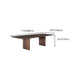 Modern Rectangle Dining Site Table Solid Wood Double Pedestal Kitchen Dining Table Clearhalo 'Dining Tables & Seating' 'Dining Tables' 'dining_table' 'furn' 'furn_dining_table' 'Furniture' 'furniture_dining_table' 'Kitchen & Dining Furniture' 'kitchen' 'kitchen_dining_table' 4876841