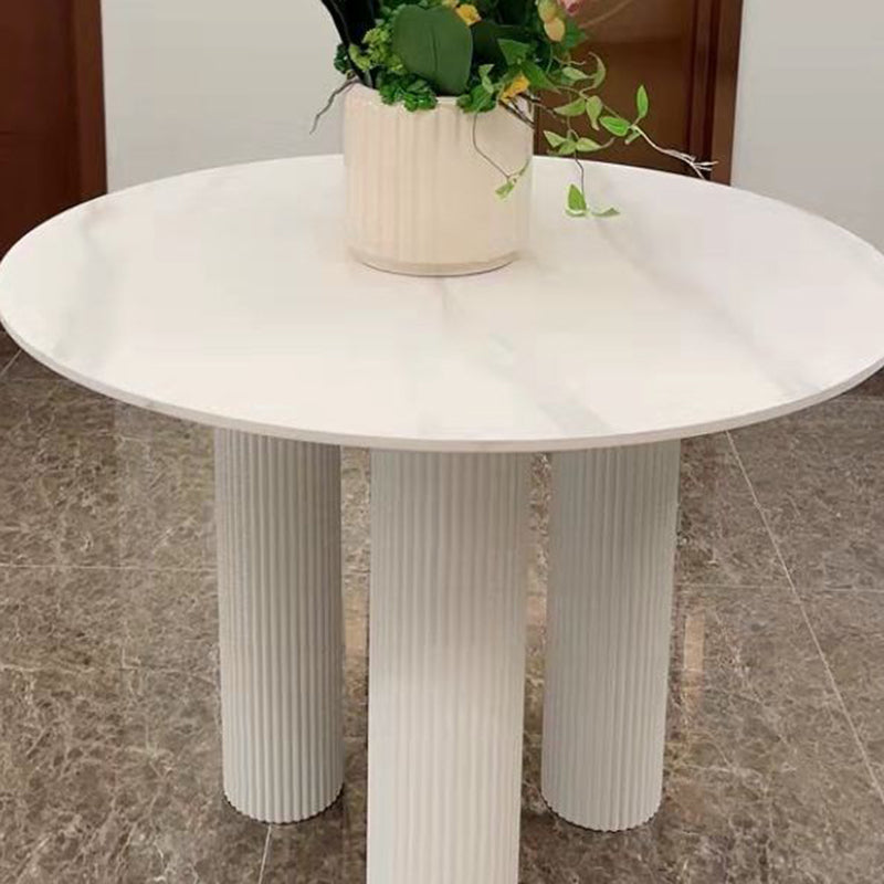 Modern Round Top Dinette Table Solid Wood Base Dining Table for Restaurant Clearhalo 'Dining Tables & Seating' 'Dining Tables' 'dining_table' 'furn' 'furn_dining_table' 'Furniture' 'furniture_dining_table' 'Kitchen & Dining Furniture' 'kitchen' 'kitchen_dining_table' 4876887