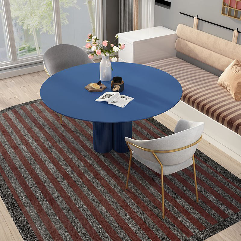 Modern Round Top Dinette Table Solid Wood Base Dining Table for Restaurant Clearhalo 'Dining Tables & Seating' 'Dining Tables' 'dining_table' 'furn' 'furn_dining_table' 'Furniture' 'furniture_dining_table' 'Kitchen & Dining Furniture' 'kitchen' 'kitchen_dining_table' 4876890