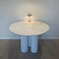Modern Round Top Dinette Table Solid Wood Base Dining Table for Restaurant Clearhalo 'Dining Tables & Seating' 'Dining Tables' 'dining_table' 'furn' 'furn_dining_table' 'Furniture' 'furniture_dining_table' 'Kitchen & Dining Furniture' 'kitchen' 'kitchen_dining_table' 4876892