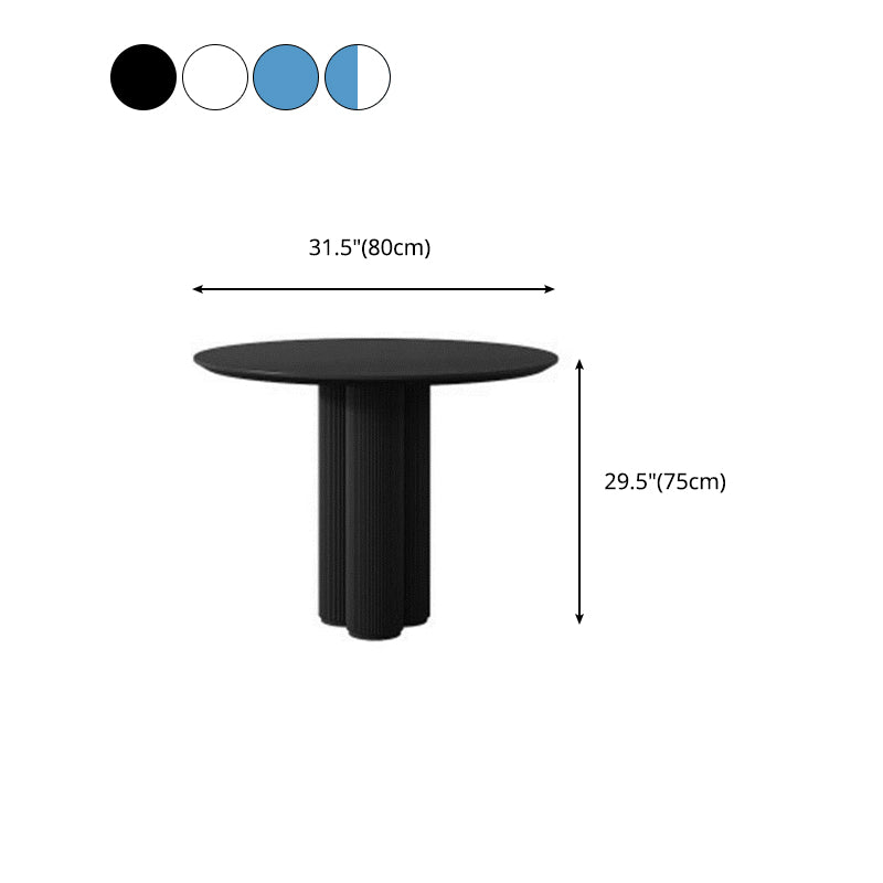 Modern Round Top Dinette Table Solid Wood Base Dining Table for Restaurant Clearhalo 'Dining Tables & Seating' 'Dining Tables' 'dining_table' 'furn' 'furn_dining_table' 'Furniture' 'furniture_dining_table' 'Kitchen & Dining Furniture' 'kitchen' 'kitchen_dining_table' 4876893
