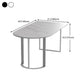 Simplicity Style Furniture Double Pedestal Stone Dining Site Table for Home Clearhalo 'Dining Tables & Seating' 'Dining Tables' 'dining_table' 'furn' 'furn_dining_table' 'Furniture' 'furniture_dining_table' 'Kitchen & Dining Furniture' 'kitchen' 'kitchen_dining_table' 4876948
