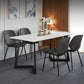 Modern Style Rectangle Dining Table Stone Dining Room Collection for Indoor 59.1"L x 31.5"W x 29.5"H Without Chairs Clearhalo 'Dining Tables & Seating' 'Dining Tables' 'dining_table' 'furn' 'furn_dining_table' 'Furniture' 'furniture_dining_table' 'Kitchen & Dining Furniture' 'kitchen' 'kitchen_dining_table' 4876956