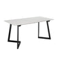Modern Style Rectangle Dining Table Stone Dining Room Collection for Indoor Without Chairs Clearhalo 'Dining Tables & Seating' 'Dining Tables' 'dining_table' 'furn' 'furn_dining_table' 'Furniture' 'furniture_dining_table' 'Kitchen & Dining Furniture' 'kitchen' 'kitchen_dining_table' 4876957
