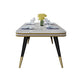 Rectangle Dining Table Traditional Luxury Dining Table with 4 Legs Black Without Chairs Clearhalo 'Dining Tables & Seating' 'Dining Tables' 'dining_table' 'furn' 'furn_dining_table' 'Furniture' 'furniture_dining_table' 'Kitchen & Dining Furniture' 'kitchen' 'kitchen_dining_table' 4876986
