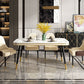 Rectangle Dining Table Traditional Luxury Dining Table with 4 Legs Clearhalo 'Dining Tables & Seating' 'Dining Tables' 'dining_table' 'furn' 'furn_dining_table' 'Furniture' 'furniture_dining_table' 'Kitchen & Dining Furniture' 'kitchen' 'kitchen_dining_table' 4876991