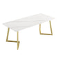 Rectangle Stone Dining Room Table Traditional Luxury Dinner Room Kitchen Table White Without Chairs Clearhalo 'Dining Tables & Seating' 'Dining Tables' 'dining_table' 'furn' 'furn_dining_table' 'Furniture' 'furniture_dining_table' 'Kitchen & Dining Furniture' 'kitchen' 'kitchen_dining_table' 4876997