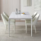Metal Contemporary Rectangular Dining Table White Sintered Stone Top Table with Legs 63"L x 31.5"W x 29.5"H Clearhalo 'Dining Tables & Seating' 'Dining Tables' 'dining_table' 'Furniture' 'furniture_dining_table' 'Kitchen & Dining Furniture' 'kitchen' 'kitchen_dining_table' 4877049