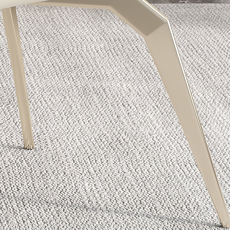 Modern Dining Chair Armless Chairs with Metal Legs for Kitchen Clearhalo 'Dining Chairs' 'Dining Tables & Seating' 'dining_chair' 'furn' 'furn_dining_chair' 'Furniture' 'furniture_dining_chair' 'Kitchen & Dining Furniture' 4877095