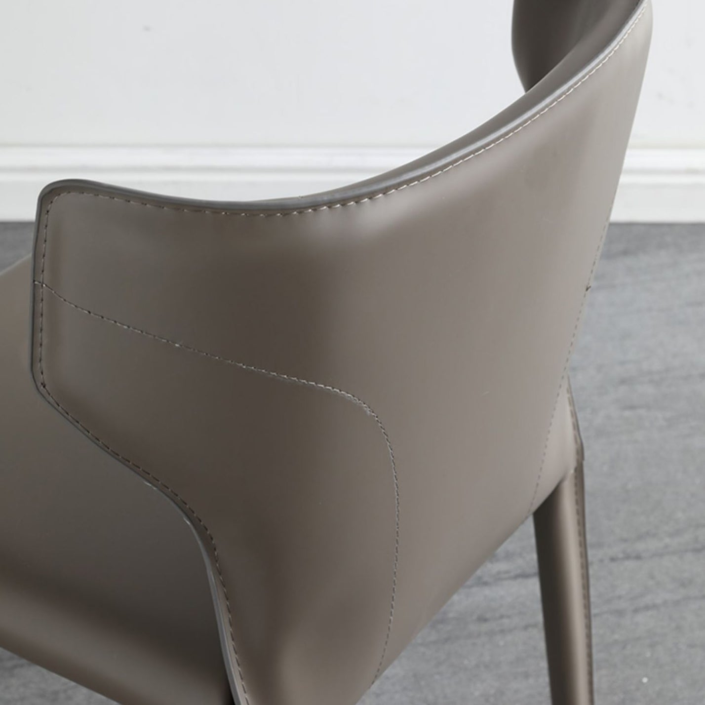 Contemporary Leather Dining Chair Wingback Side Armless Chair for Home Use Clearhalo 'Dining Chairs' 'Dining Tables & Seating' 'dining_chair' 'furn' 'furn_dining_chair' 'Furniture' 'furniture_dining_chair' 'Kitchen & Dining Furniture' 4877136