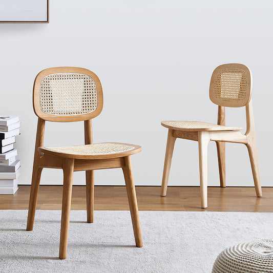 Modern Style Wooden Chair Dining Armless Open Back Chairs for Kitchen Clearhalo 'Dining Chairs' 'Dining Tables & Seating' 'dining_chair' 'furn' 'furn_dining_chair' 'Furniture' 'furniture_dining_chair' 'Kitchen & Dining Furniture' 4877147