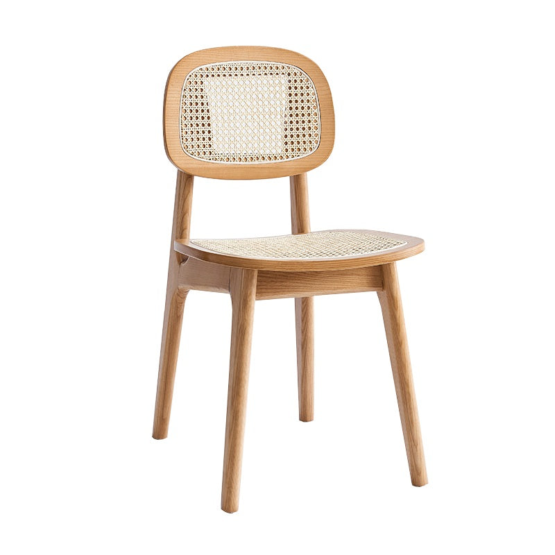 Modern Style Wooden Chair Dining Armless Open Back Chairs for Kitchen Natural 1 Piece Clearhalo 'Dining Chairs' 'Dining Tables & Seating' 'dining_chair' 'furn' 'furn_dining_chair' 'Furniture' 'furniture_dining_chair' 'Kitchen & Dining Furniture' 4877148