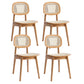 Modern Style Wooden Chair Dining Armless Open Back Chairs for Kitchen Natural 4 Piece Set Clearhalo 'Dining Chairs' 'Dining Tables & Seating' 'dining_chair' 'furn' 'furn_dining_chair' 'Furniture' 'furniture_dining_chair' 'Kitchen & Dining Furniture' 4877151