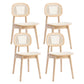 Modern Style Wooden Chair Dining Armless Open Back Chairs for Kitchen Wood 4 Piece Set Clearhalo 'Dining Chairs' 'Dining Tables & Seating' 'dining_chair' 'furn' 'furn_dining_chair' 'Furniture' 'furniture_dining_chair' 'Kitchen & Dining Furniture' 4877157