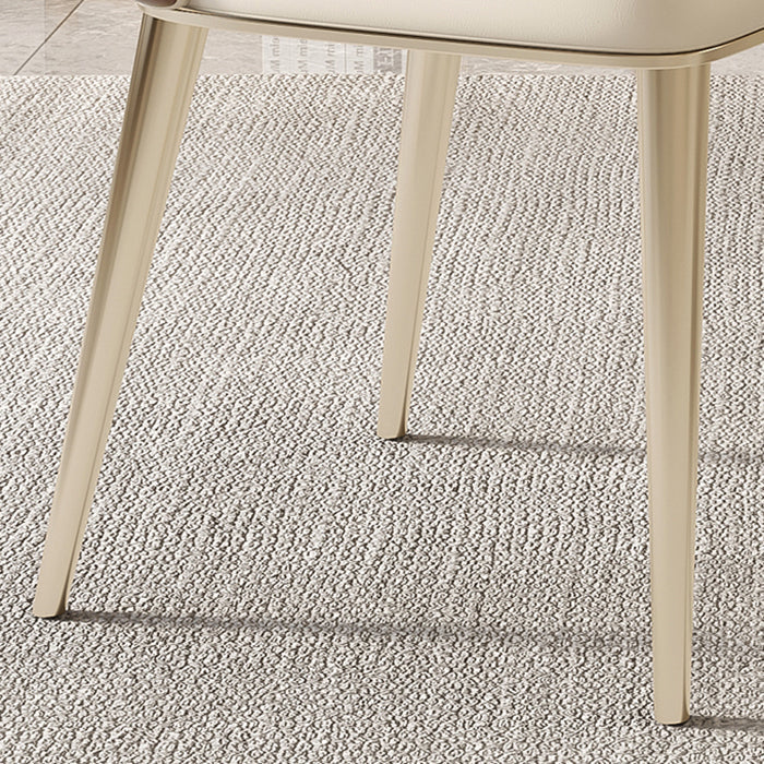 Nordic Glam Style Chair Dining Armless Metal Chairs for Kitchen Clearhalo 'Dining Chairs' 'Dining Tables & Seating' 'dining_chair' 'furn' 'furn_dining_chair' 'Furniture' 'furniture_dining_chair' 'Kitchen & Dining Furniture' 4877182