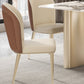 Nordic Glam Style Chair Dining Armless Metal Chairs for Kitchen Clearhalo 'Dining Chairs' 'Dining Tables & Seating' 'dining_chair' 'furn' 'furn_dining_chair' 'Furniture' 'furniture_dining_chair' 'Kitchen & Dining Furniture' 4877188