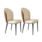 Nordic Glam Style Chair Dining Armless Metal Chairs for Kitchen Orange White 2 Piece Set Clearhalo 'Dining Chairs' 'Dining Tables & Seating' 'dining_chair' 'furn' 'furn_dining_chair' 'Furniture' 'furniture_dining_chair' 'Kitchen & Dining Furniture' 4877190