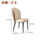Nordic Glam Style Chair Dining Armless Metal Chairs for Kitchen Clearhalo 'Dining Chairs' 'Dining Tables & Seating' 'dining_chair' 'furn' 'furn_dining_chair' 'Furniture' 'furniture_dining_chair' 'Kitchen & Dining Furniture' 4877195