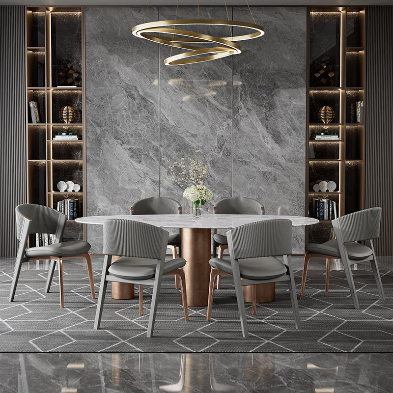 Contemporary Style Open Back Chair Dining Armless Metal Chairs for Kitchen Clearhalo 'Dining Chairs' 'Dining Tables & Seating' 'dining_chair' 'furn' 'furn_dining_chair' 'Furniture' 'furniture_dining_chair' 'Kitchen & Dining Furniture' 4877202