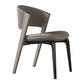 Contemporary Style Open Back Chair Dining Armless Metal Chairs for Kitchen Light Coffee 1 Piece Black Clearhalo 'Dining Chairs' 'Dining Tables & Seating' 'dining_chair' 'furn' 'furn_dining_chair' 'Furniture' 'furniture_dining_chair' 'Kitchen & Dining Furniture' 4877203