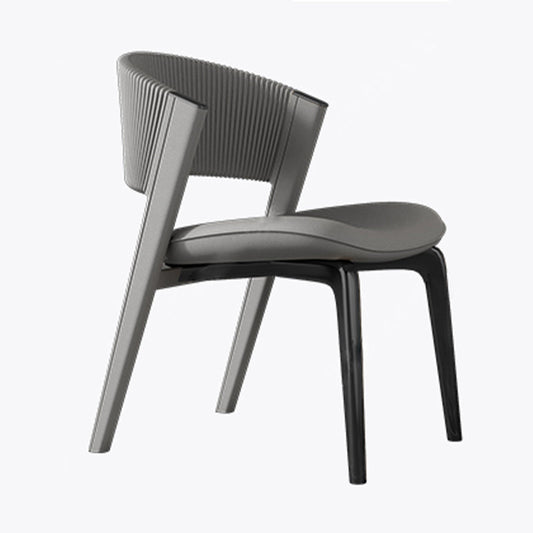 Contemporary Style Open Back Chair Dining Armless Metal Chairs for Kitchen Clearhalo 'Dining Chairs' 'Dining Tables & Seating' 'dining_chair' 'furn' 'furn_dining_chair' 'Furniture' 'furniture_dining_chair' 'Kitchen & Dining Furniture' 4877205