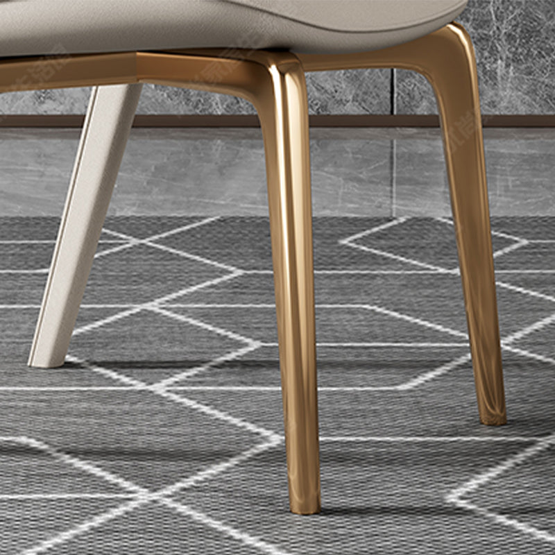 Contemporary Style Open Back Chair Dining Armless Metal Chairs for Kitchen Clearhalo 'Dining Chairs' 'Dining Tables & Seating' 'dining_chair' 'furn' 'furn_dining_chair' 'Furniture' 'furniture_dining_chair' 'Kitchen & Dining Furniture' 4877207