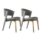 Contemporary Style Open Back Chair Dining Armless Metal Chairs for Kitchen Grey 2 Piece Set Brass Gold Clearhalo 'Dining Chairs' 'Dining Tables & Seating' 'dining_chair' 'furn' 'furn_dining_chair' 'Furniture' 'furniture_dining_chair' 'Kitchen & Dining Furniture' 4877217