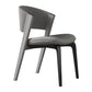 Contemporary Style Open Back Chair Dining Armless Metal Chairs for Kitchen Grey 1 Piece Black Clearhalo 'Dining Chairs' 'Dining Tables & Seating' 'dining_chair' 'furn' 'furn_dining_chair' 'Furniture' 'furniture_dining_chair' 'Kitchen & Dining Furniture' 4877219