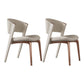 Contemporary Style Open Back Chair Dining Armless Metal Chairs for Kitchen Off-White 2 Piece Set Pink Clearhalo 'Dining Chairs' 'Dining Tables & Seating' 'dining_chair' 'furn' 'furn_dining_chair' 'Furniture' 'furniture_dining_chair' 'Kitchen & Dining Furniture' 4877235