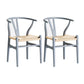 Contemporary Style Chair Dining Armless Wooden Chairs for Kitchen Grey 2 Piece Set Clearhalo 'Dining Chairs' 'Dining Tables & Seating' 'dining_chair' 'furn' 'furn_dining_chair' 'Furniture' 'furniture_dining_chair' 'Kitchen & Dining Furniture' 4877258