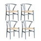 Contemporary Style Chair Dining Armless Wooden Chairs for Kitchen Grey 4 Piece Set Clearhalo 'Dining Chairs' 'Dining Tables & Seating' 'dining_chair' 'furn' 'furn_dining_chair' 'Furniture' 'furniture_dining_chair' 'Kitchen & Dining Furniture' 4877261