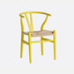 Contemporary Style Chair Dining Armless Wooden Chairs for Kitchen Lemon Yellow 1 Piece Clearhalo 'Dining Chairs' 'Dining Tables & Seating' 'dining_chair' 'furn' 'furn_dining_chair' 'Furniture' 'furniture_dining_chair' 'Kitchen & Dining Furniture' 4877263