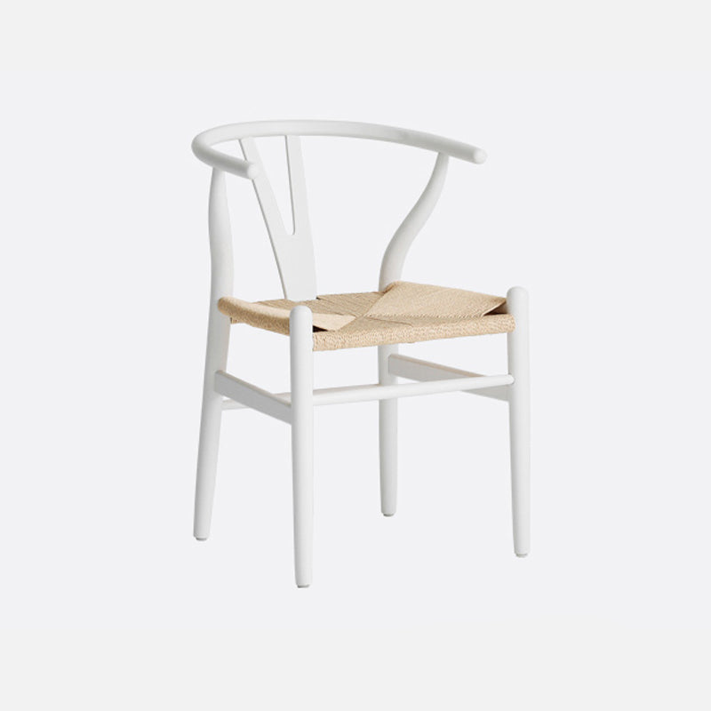 Contemporary Style Chair Dining Armless Wooden Chairs for Kitchen White 1 Piece Clearhalo 'Dining Chairs' 'Dining Tables & Seating' 'dining_chair' 'furn' 'furn_dining_chair' 'Furniture' 'furniture_dining_chair' 'Kitchen & Dining Furniture' 4877274