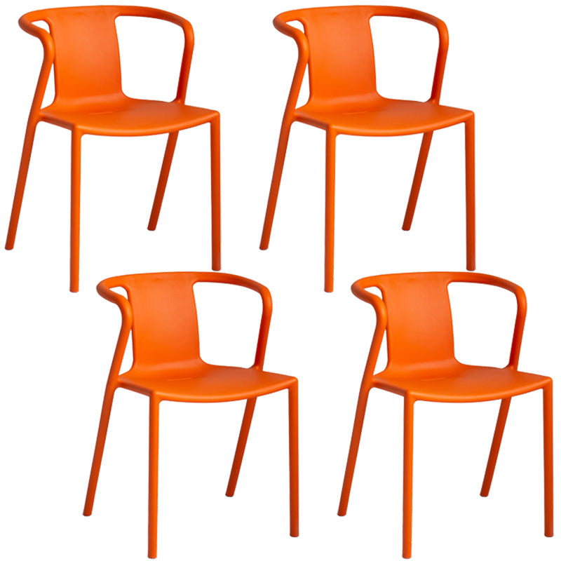 Contemporary Style Chair Dining Armless Plastic Chairs for Kitchen Clearhalo 'Dining Chairs' 'Dining Tables & Seating' 'dining_chair' 'Furniture' 'furniture_dining_chair' 'Kitchen & Dining Furniture' 4877299