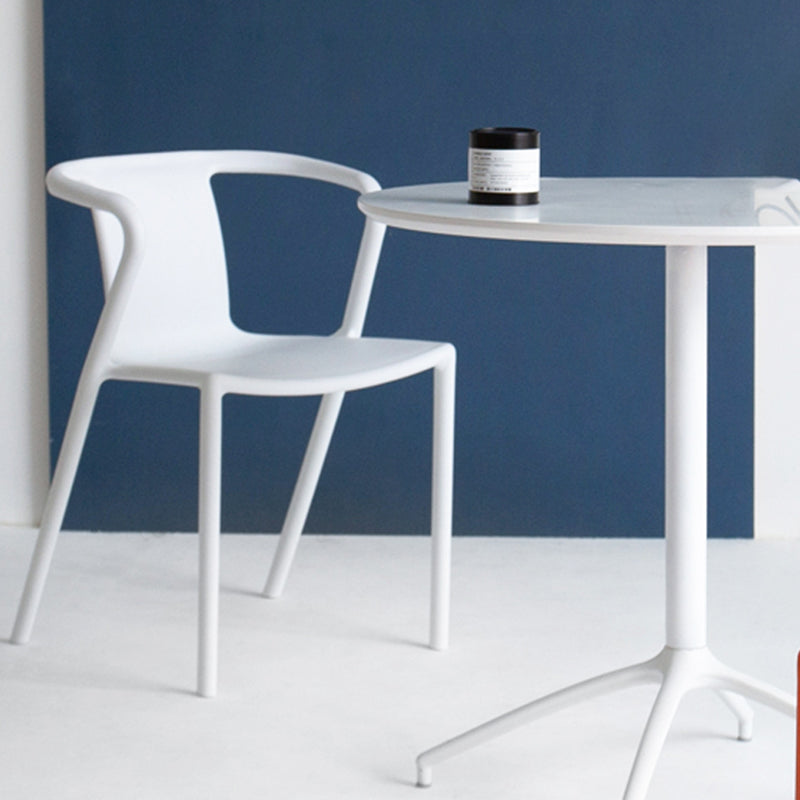 Contemporary Style Chair Dining Armless Plastic Chairs for Kitchen Clearhalo 'Dining Chairs' 'Dining Tables & Seating' 'dining_chair' 'Furniture' 'furniture_dining_chair' 'Kitchen & Dining Furniture' 4877301