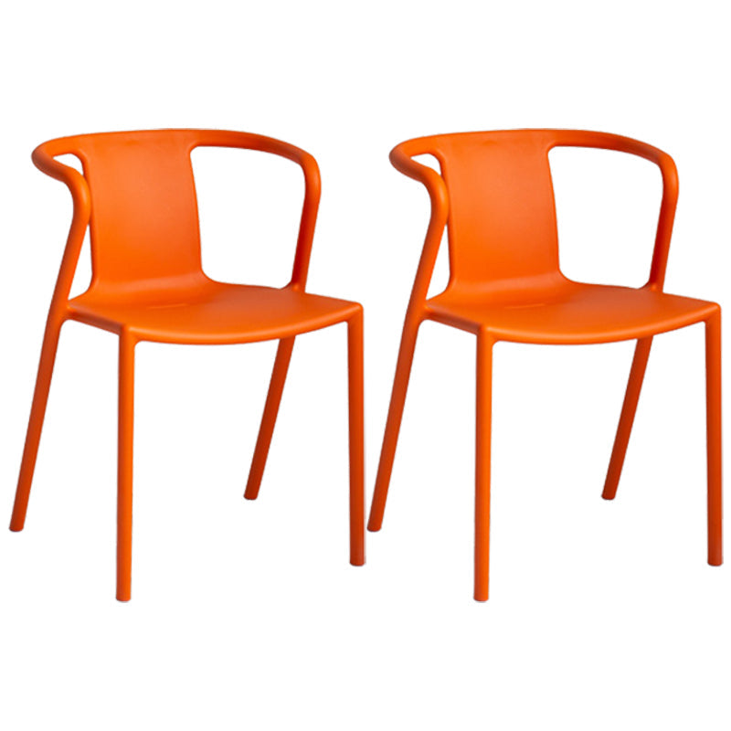 Contemporary Style Chair Dining Armless Plastic Chairs for Kitchen Clearhalo 'Dining Chairs' 'Dining Tables & Seating' 'dining_chair' 'Furniture' 'furniture_dining_chair' 'Kitchen & Dining Furniture' 4877302