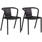 Contemporary Style Chair Dining Armless Plastic Chairs for Kitchen Clearhalo 'Dining Chairs' 'Dining Tables & Seating' 'dining_chair' 'Furniture' 'furniture_dining_chair' 'Kitchen & Dining Furniture' 4877308