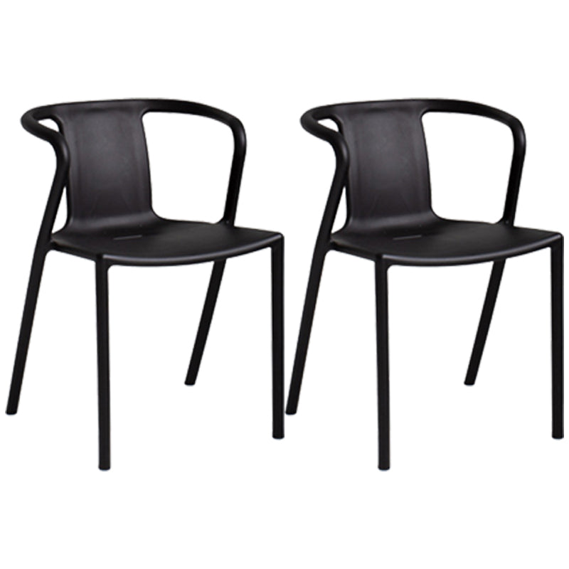 Contemporary Style Chair Dining Armless Plastic Chairs for Kitchen Clearhalo 'Dining Chairs' 'Dining Tables & Seating' 'dining_chair' 'Furniture' 'furniture_dining_chair' 'Kitchen & Dining Furniture' 4877308