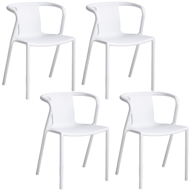 Contemporary Style Chair Dining Armless Plastic Chairs for Kitchen Clearhalo 'Dining Chairs' 'Dining Tables & Seating' 'dining_chair' 'Furniture' 'furniture_dining_chair' 'Kitchen & Dining Furniture' 4877310
