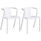 Contemporary Style Chair Dining Armless Plastic Chairs for Kitchen Clearhalo 'Dining Chairs' 'Dining Tables & Seating' 'dining_chair' 'Furniture' 'furniture_dining_chair' 'Kitchen & Dining Furniture' 4877314