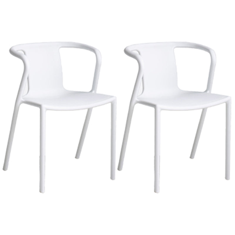 Contemporary Style Chair Dining Armless Plastic Chairs for Kitchen Clearhalo 'Dining Chairs' 'Dining Tables & Seating' 'dining_chair' 'Furniture' 'furniture_dining_chair' 'Kitchen & Dining Furniture' 4877314