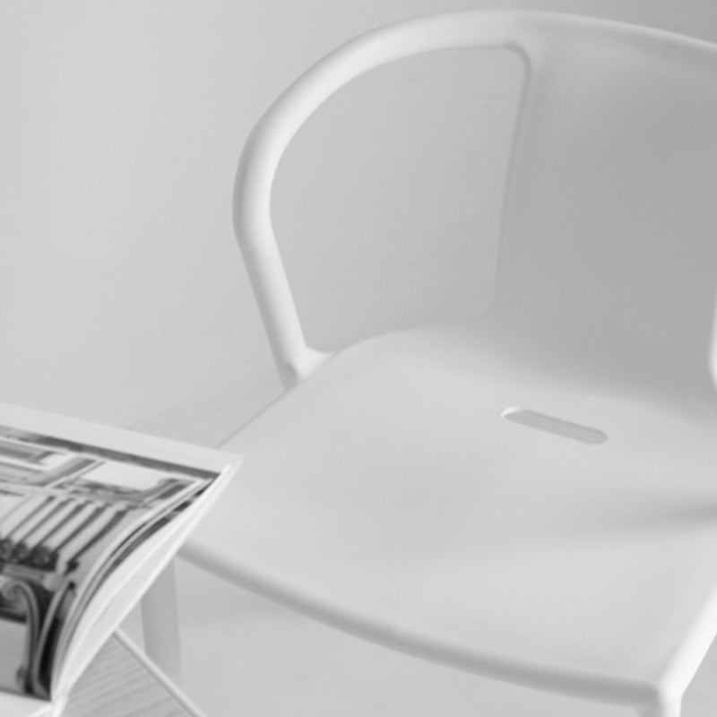 Contemporary Style Chair Dining Armless Plastic Chairs for Kitchen Clearhalo 'Dining Chairs' 'Dining Tables & Seating' 'dining_chair' 'Furniture' 'furniture_dining_chair' 'Kitchen & Dining Furniture' 4877315